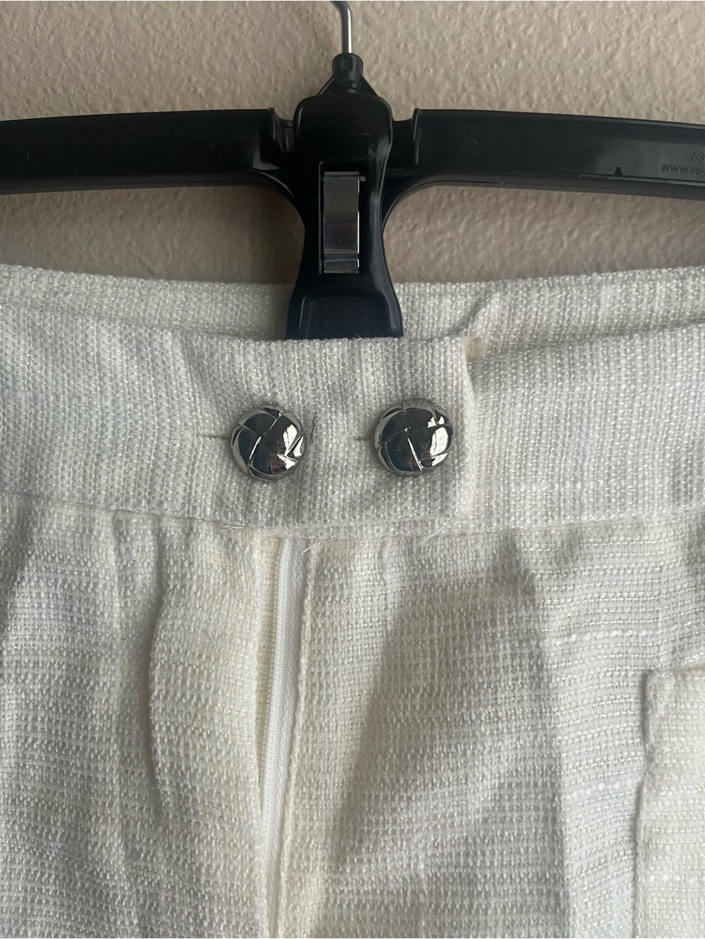 Women's Cream Wide-Leg High-Waist Pants - Picture 6 of 6